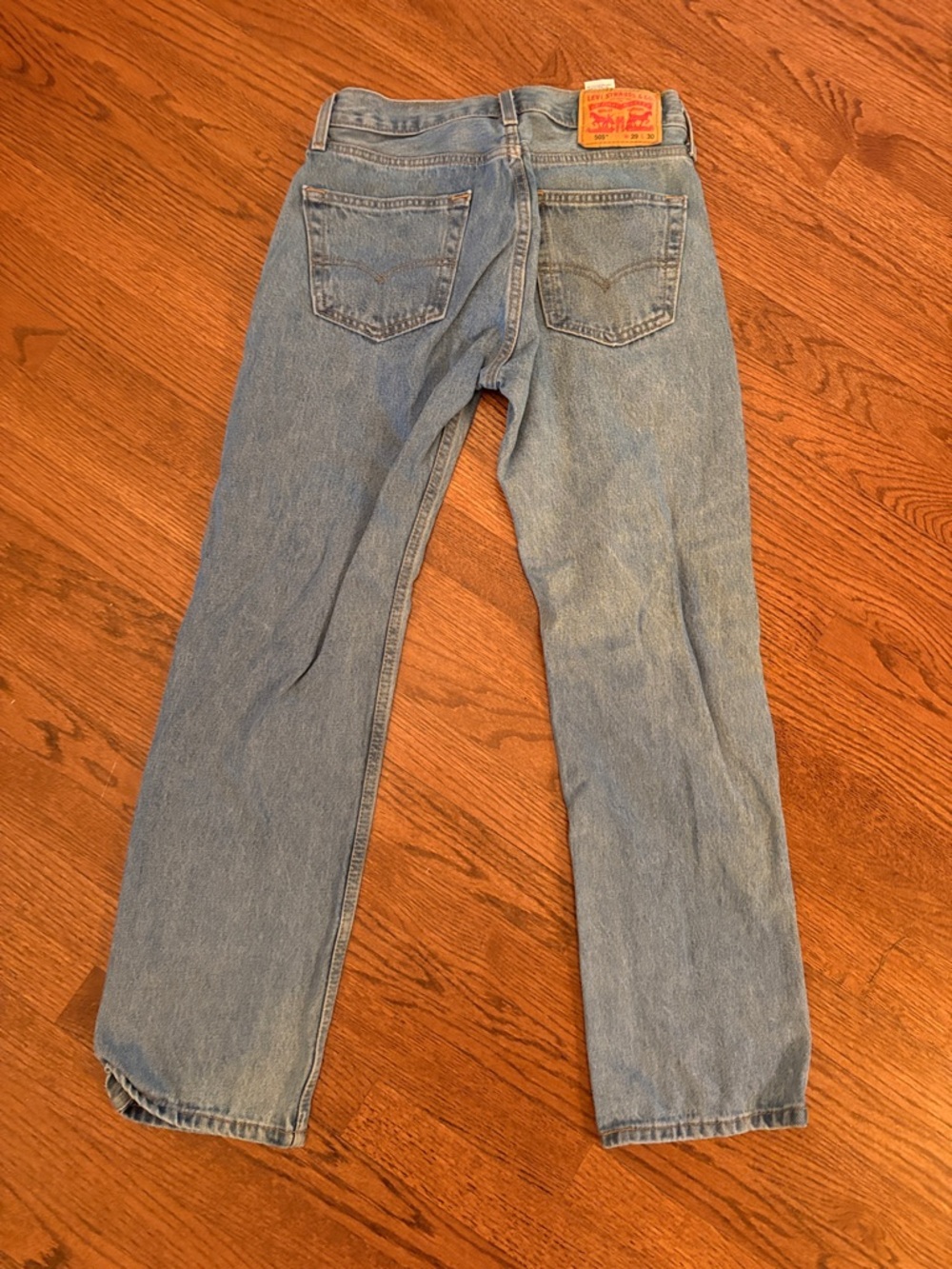 Levi's Men's Straight Leg Light Blue Jeans - Picture 2 of 6